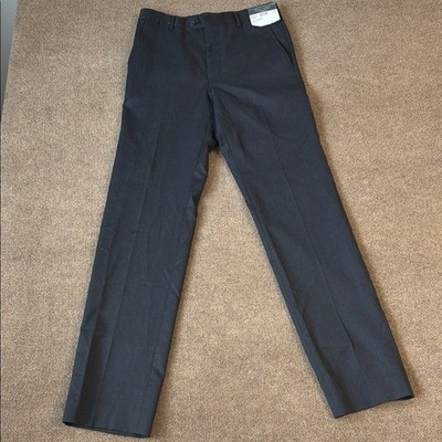 Pronto Uomo Men's Dress Pants Platinum Black Flat Front 100% Wool 30x34 NWT | eBay Pronto Uomo Men's Dress Pants Platinum Black Flat Front 100% Wool 30x34 NWT | eBay