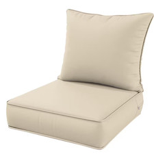 24 In. X 24 In. X 5 In. Square Outdoor Deep Seating Cushion Set Seat and Back Cu