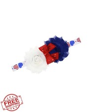 BBTDIN Patriotic Flower Baby Headband 4th July Flag JHN45 A2
