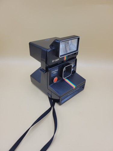 Cámara terrestre instantánea Polaroid One Step Plus 1983 de colección con flash de luz Q - Imagen 2 de 11