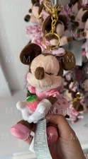 Minnie Mouse Strawberry Plush Keychain Disneyland Japan 2025