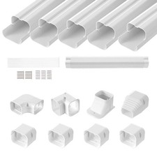 3" W 10ft Line Set Cover Kit for Mini Split Central Air Conditioner Decor