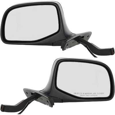 Power Mirror For 1992-1996 Ford F-150 Paintable Manual Folding Set Of 2