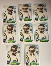 Lot of 8 1982 Topps Eddie Payton football cards 