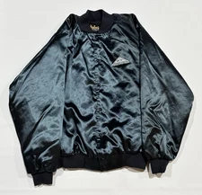 Vintage Auburn Sportswear Made in USA Satin Like Shiny Insulated Jacket Mens XXL