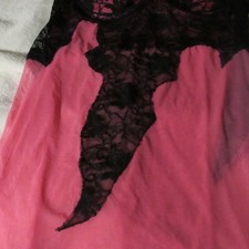 Frederick's of Hollywood Pink/Black Nighty XXLarge USED