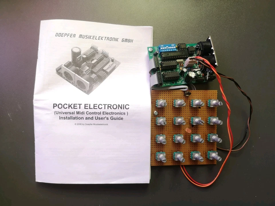 Doepfer Pocket Electronic DIY MIDI Synth Controller working but unfinished parts