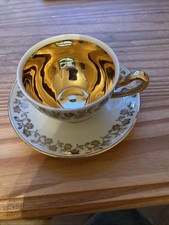 Hutschenruether German Porcelain Footed Teacup And Saucer