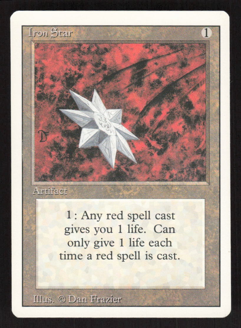 MTG Magic The Gathering Revised Edition Iron Star
