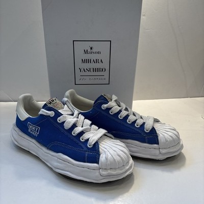 Maison Mihara Yasuhiro Blakey Low Top - Blue -  Size 45/12 Great Cond With Box