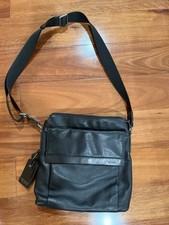 Tumi Crossbody Bag Brown Black Napa Leather