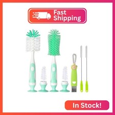 Ariseno 5-in-1 Baby Bottle Brush Set, Bottle Brush for Baby, Bottle Cleaner Brus