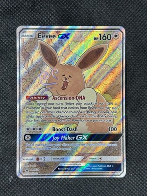 Eevee GX SM233 Full Art Promo Black Star Ultra Rare Holo Pokemon TCG ...