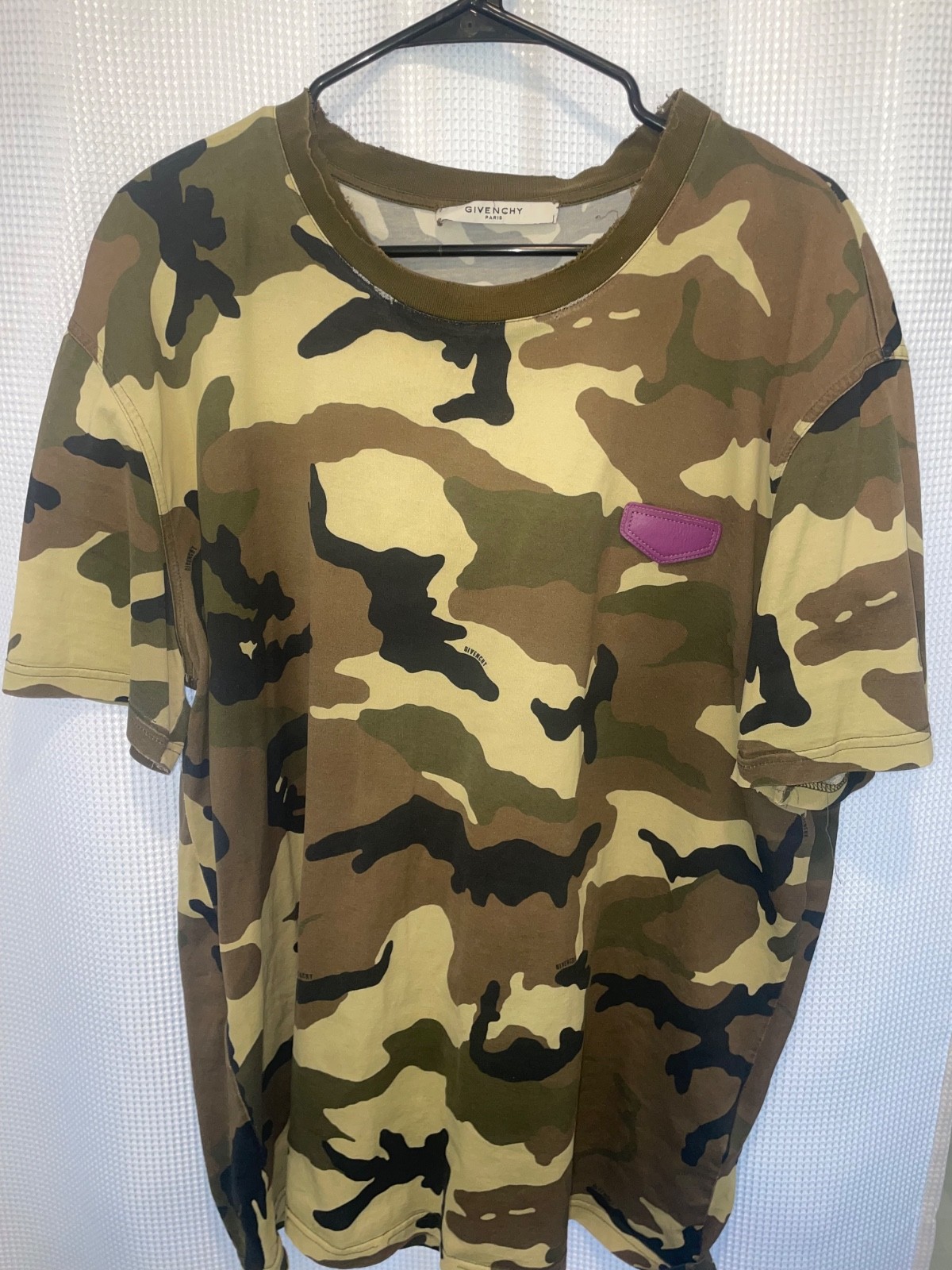 givenchy camo tshirt mens size xxl thumbnail 4