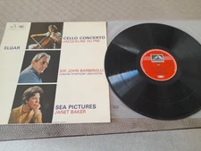 Elgar Cello Concerto Du Pre/ Sea Pictures Baker. EMI ASD 655. UK 1974. Stereo.