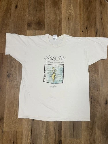 Lilith Fair Erykah Badu Lauryn Hill Concert T S 1990s vintage concert t-shirt, vintage, size XL, single stitch, B+ condition