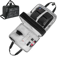 Tattoo Travel Case for Equipment and Supplies,Black Print,Bag Only