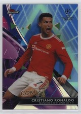 2021 Topps Finest UCL Blue/Aqua Vapor Wave Refractor 28/99 Cristiano Ronaldo 7y2