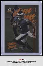 2021 Panini Luminance #D-14 Jalen Hurts Dynamic Orange #/100