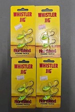 4X LOT Northland Tackle Whistler Prop Spinner Jig 1/4oz WH4N-1015 PARAKEET TROUT