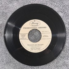 The Platters, The Sound And The Fury / Enchanted, 7" 45rpm, 20th Cent. Fox Promo