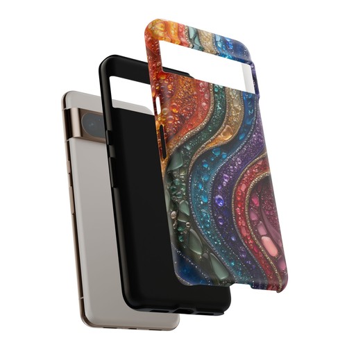 Phone-Ink Google Pixel Tough Cover Case - Gemstone Motion Crystals - 第 27/55 張圖片