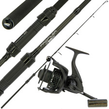 NGT 6ft 4ft Margin Stalker Rod With Reel Profiler Carbon Carp Fishing Rod Black