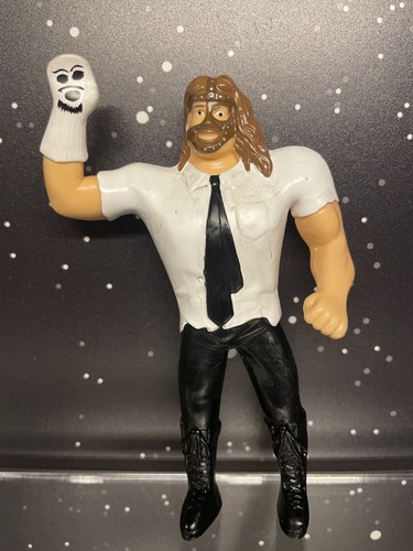 WWF Just Toys Bend Ems WWE Series XII 12 Mankind &...