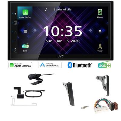 JVC Autoradio Apple CarPlay Android  DAB+ für Toyota Highlander / Kluger schwarz
