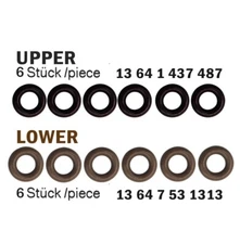 UPPER and LOWER OEM Fuel Injector Seal O-Ring Kit for BMW 1 3 5 X3 X5 Z Series