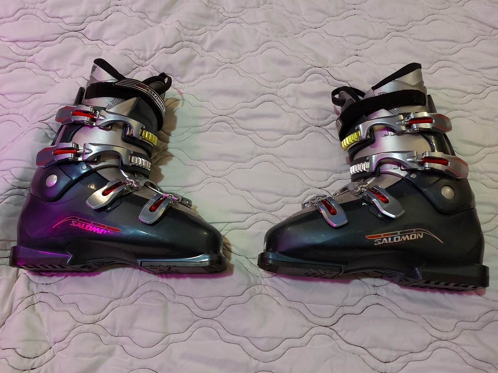 Salomon Performa Auto Fit AF stivali da sci invernali neri taglia USA 10 5 28 5