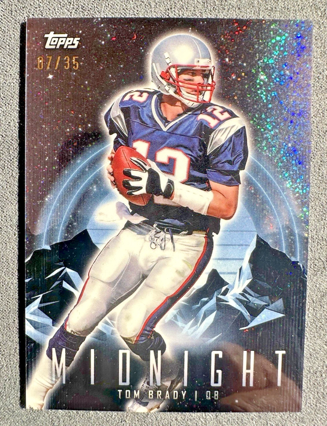 2024 Topps Midnight football Tom Brady 07/35  New England Patriots