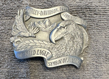1994 Harley Davidson Belt Buckle Bald Eagle Commemorative HC902 LE w/ COA  #3072