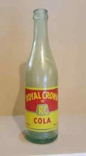 VTG 12 OZ SODA BOTTLE / ROYAL CROWN COLA / SJ PUERTO RICO 1957 / RARE #1