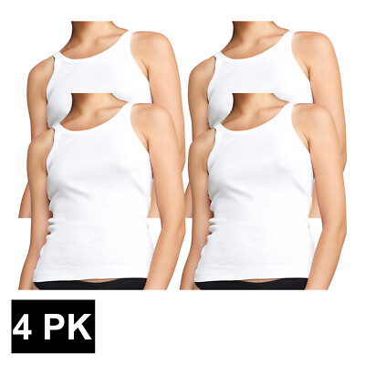 2 Packs Bonds Womens Organic Chesty Singlet Tank Top Underwear White