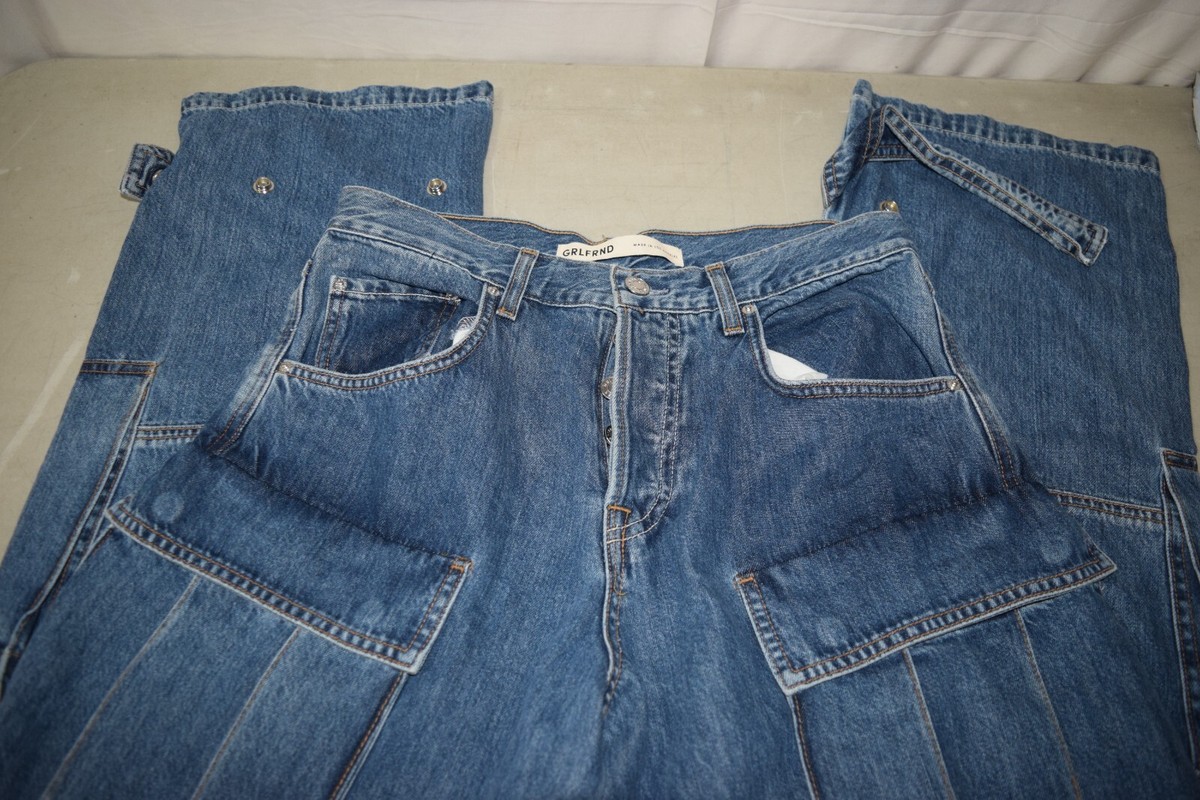 GRLFRND The Lex Cargo Jeans Size 26 | eBay