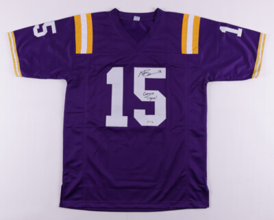 Myles Brennan Signed LSU Tigers Jersey Inscribed 