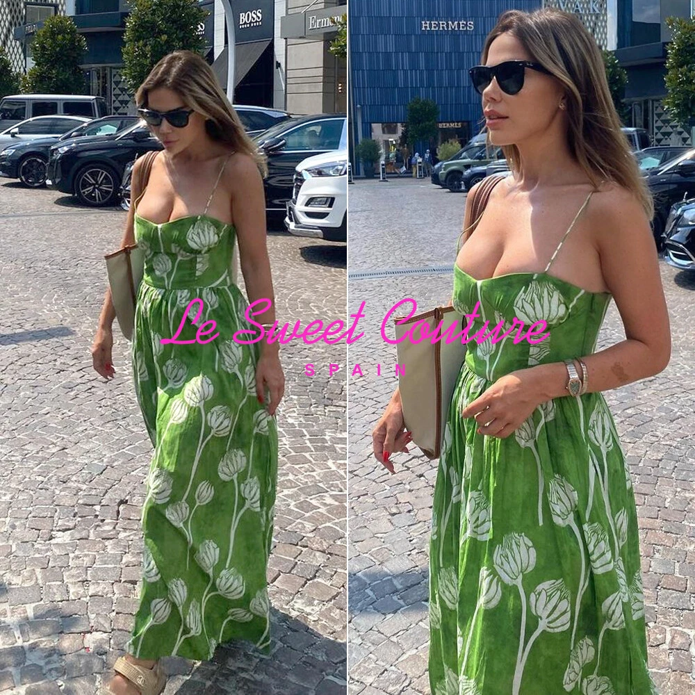 Zara green cotton dress Clearance