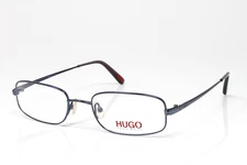 Hugo Hugo Boss Eyeglasses Unisex Blue Rectangular Metal 52mm HG15565-BL-52