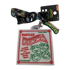 TMNT Lanyard Badge ID Holder Teenage Mutant Ninja Turtles Pizza Box New