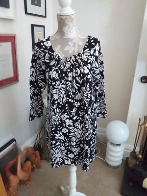 BNWT John Rocha Ladies Jasmine Flower Knit Dress 16