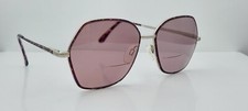 Vintage Ashley Stewart AS35 Purple Gray Oval Metal Sunglasses Korea FRAMES ONLY