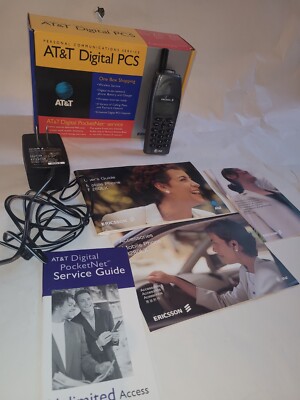 Vintage Ericsson R280LX Grey Cell Phone w/ Accessories | eBay
