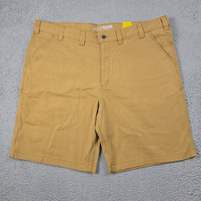 Carhartt Work Shorts Mens 44 Brown Khaki Duck Relaxed Fit Work Wear Outdoor NWT