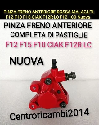 PINZA FRENO ANTERIORE ROSSA ADDATTABILE MALAGUTI PINZA FRENO ANTERIORE ROSSA MALAGUTI F12 F10 F15 CIAK F12 R LC F12 100 Nuova