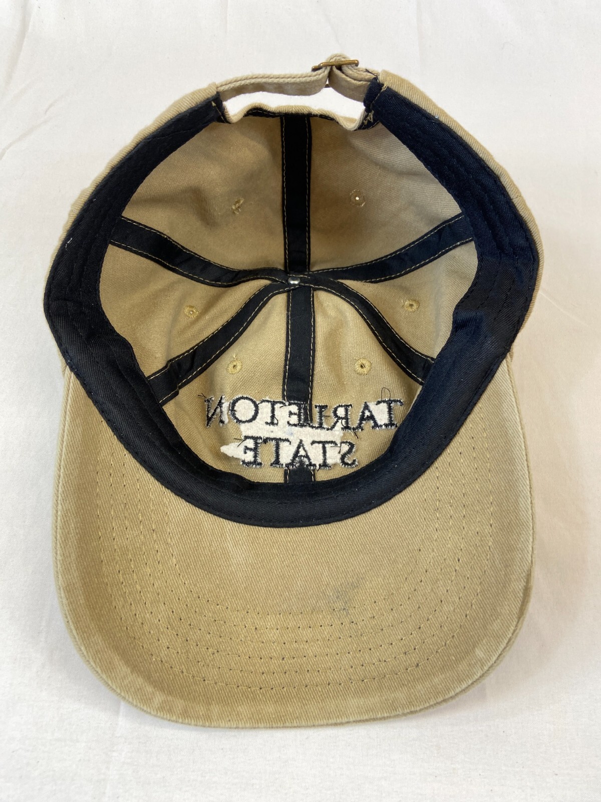 Tarleton State Baseball Cap Buckleback Hat Tan Ca… - image 7