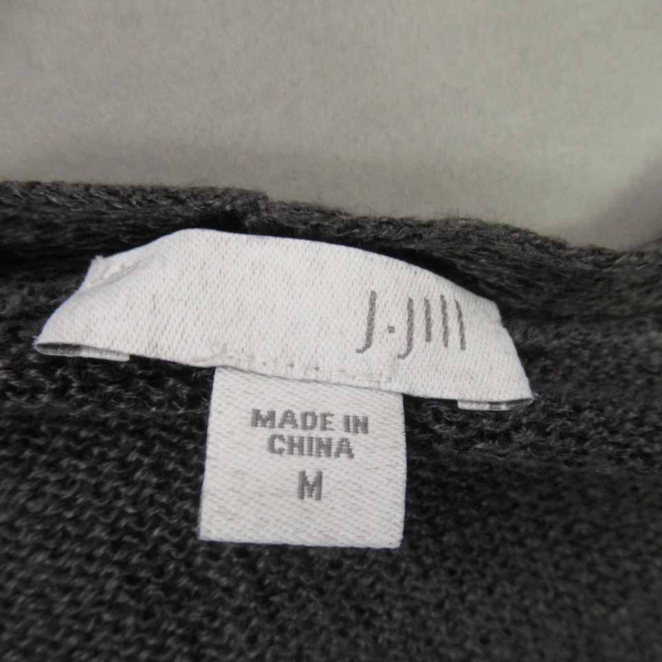 Suéter para mujer Jill manga media larga frente abierto gris exterior Foto 2 de 4