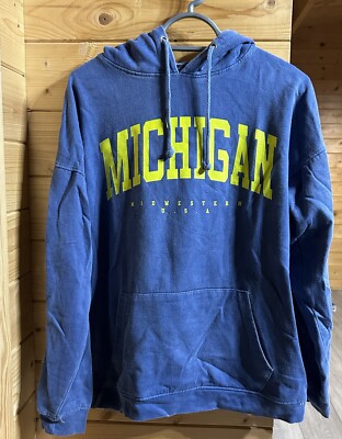 WOMENS MISSGUIDED MICHIGAN HOODIE SIZE 10 (OVERSIZED) UK