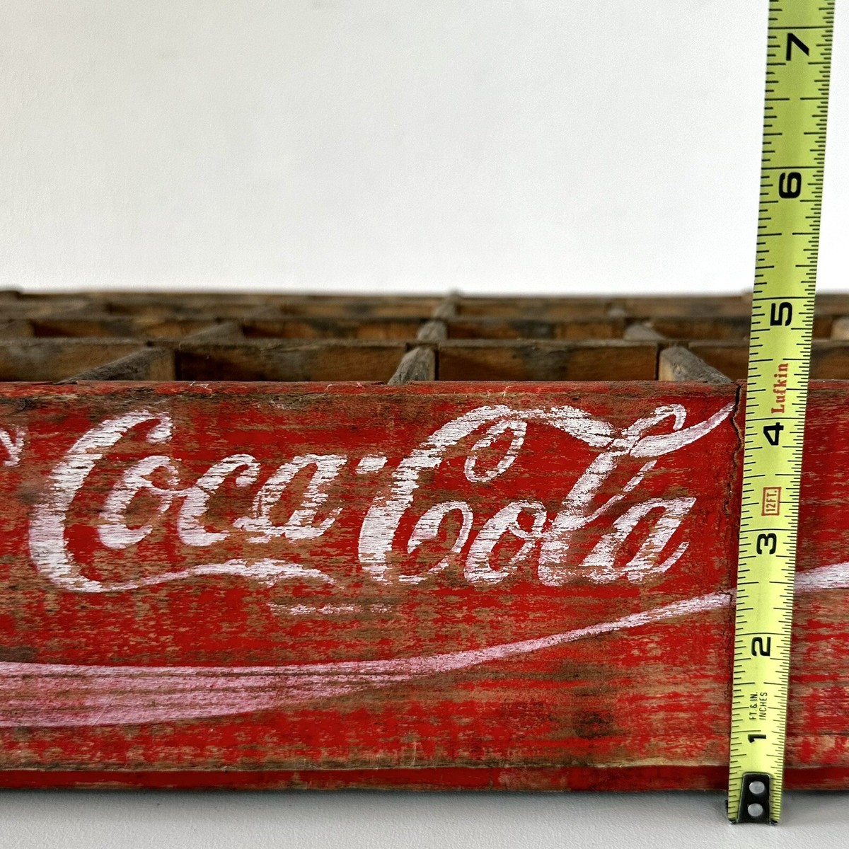 Vintage Enjoy COCA-COLA Wood Crate (24) Slot Bottle Divider Wooden