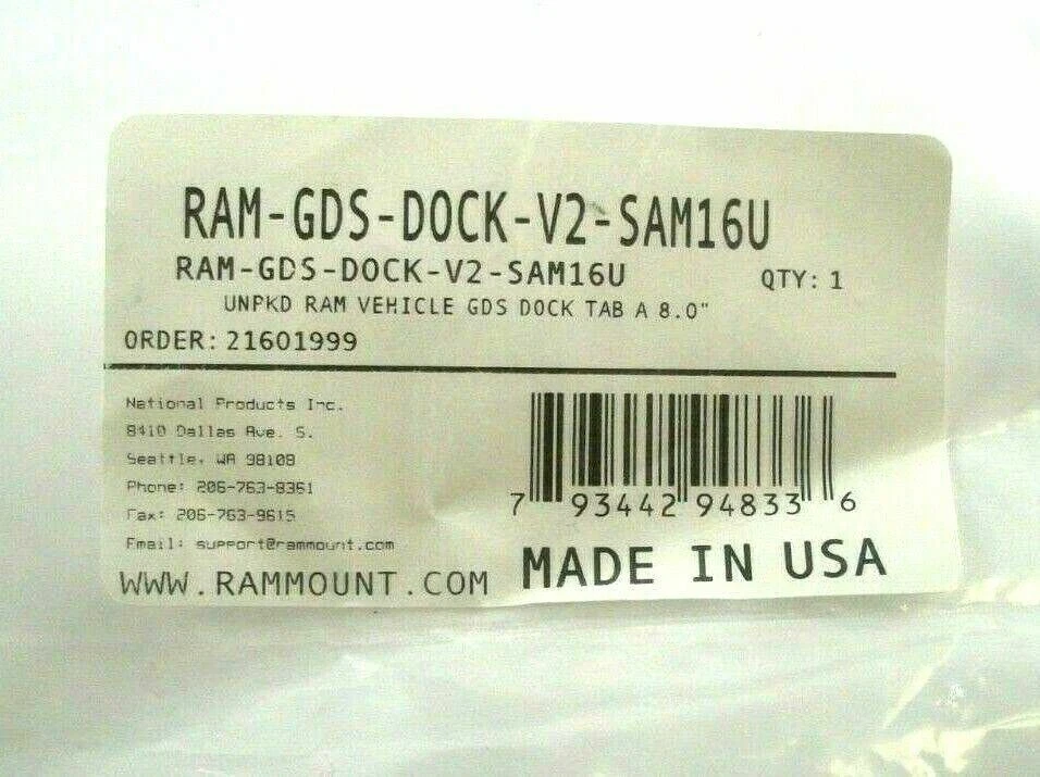RAM Mounts RAM-GDS-DOCK-V2-SAM16U GDS Vehicle Dock For Samsung Galaxy Tab A 8.0 - Image 2 of 3